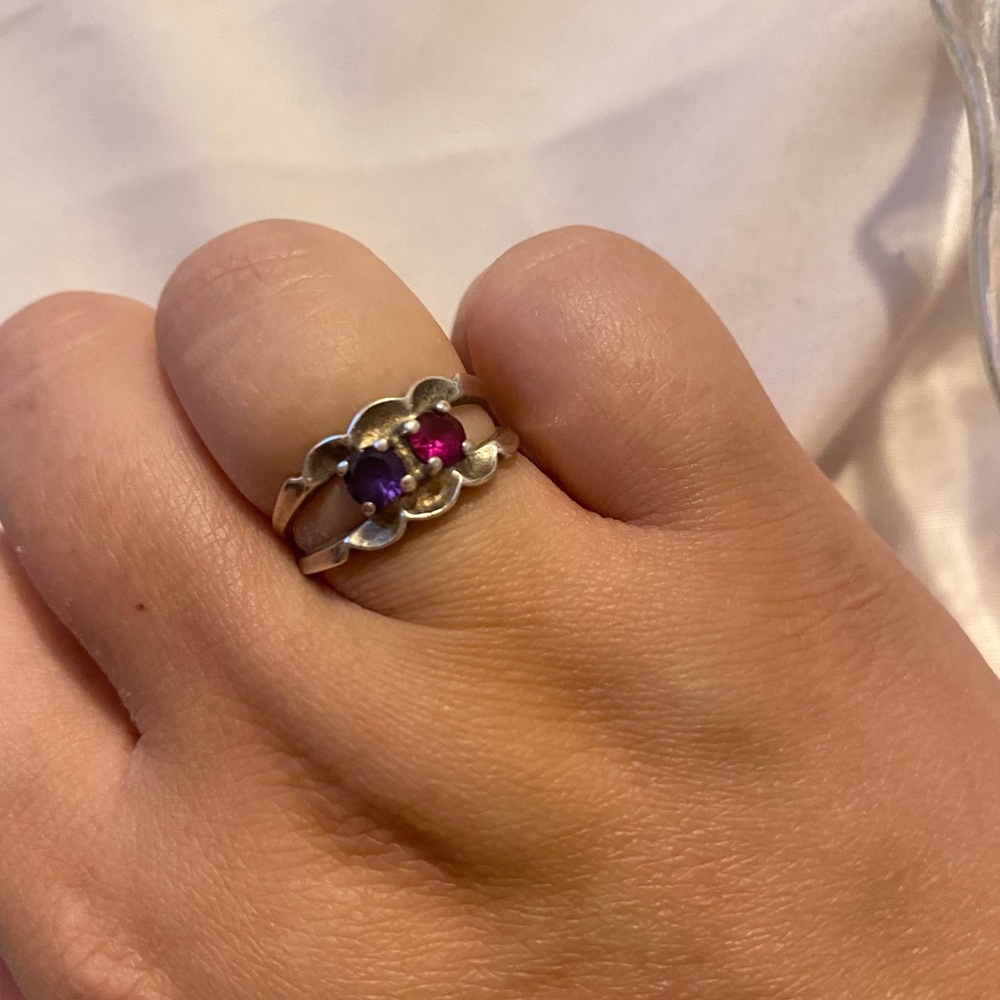 Alexandrite and ruby ring - Picture 2 of 2